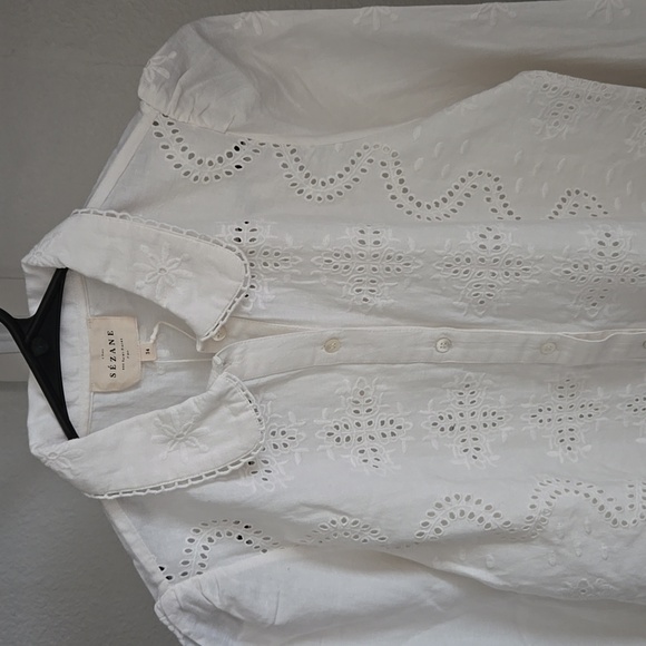 Sezane Ponnie 100% Cotton Shirt - Picture 8 of 12